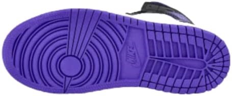 Air Jordan 1 Mid Pre School Crna-tamna Iris-bijela