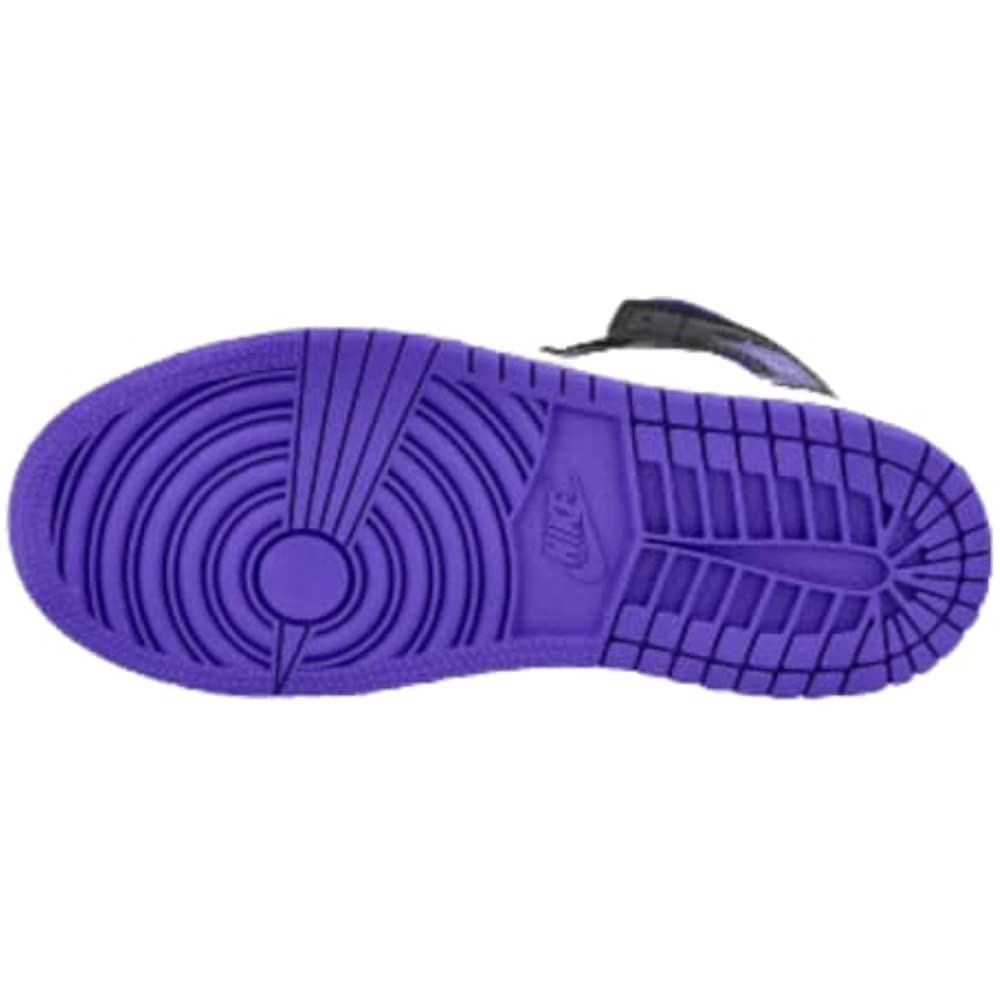 Air Jordan 1 Mid Pre School Bijelo-tamno Iris-crno