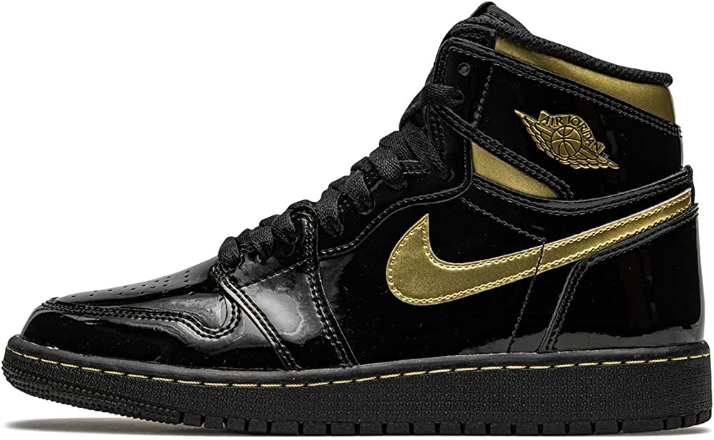 Air Jordan 1 Retro High Og Gs Black-gold