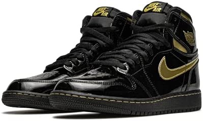 Air Jordan 1 Retro High Og Gs Black-gold
