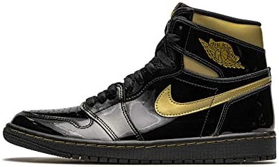 Air Jordan 1 Retro Visoke Og Muške Crno-zlatne