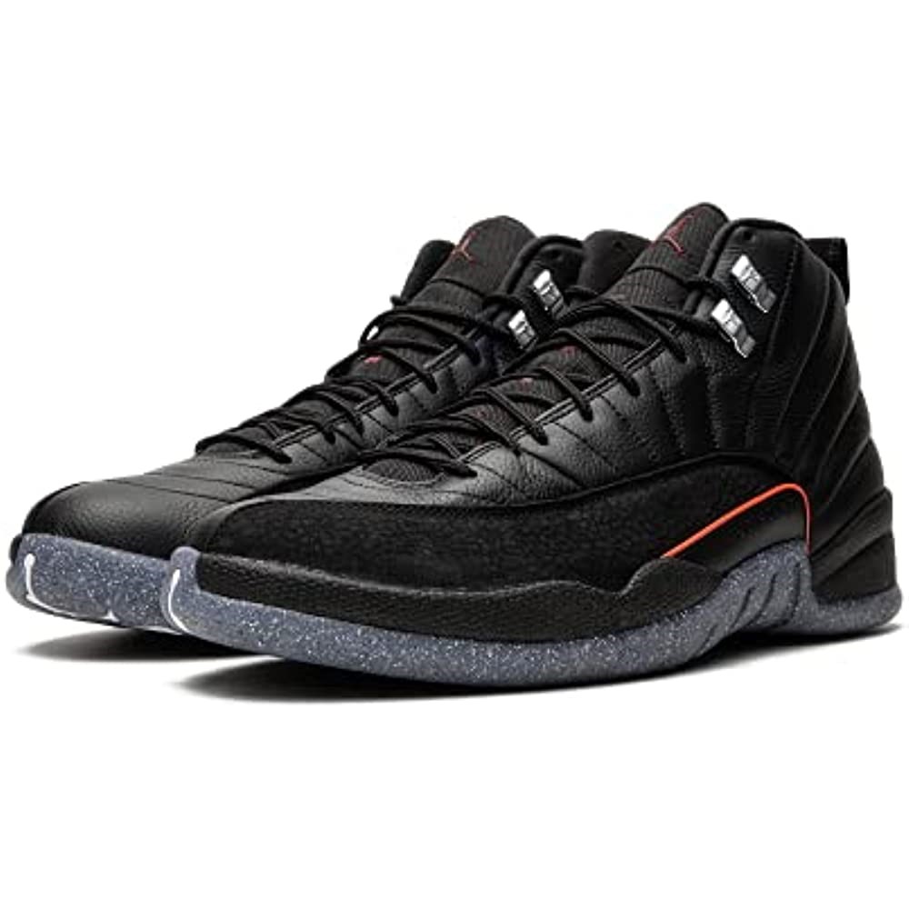 Air Jordan 12 Retro Muške Cipele Crno-svijetle Grimizne