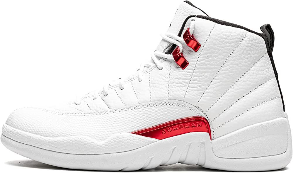Air Jordan 12 Retro Muške Cipele Bijelo-sveučilište Crveno-crno