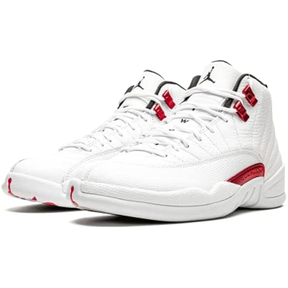 Air Jordan 12 Retro Muške Cipele Bijelo-sveučilište Crveno-crno