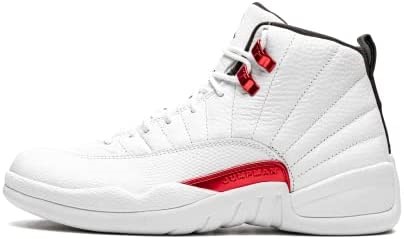 Air Jordan 12 Retro Cipele Muške Bijele-sveučilišne Crveno-crne