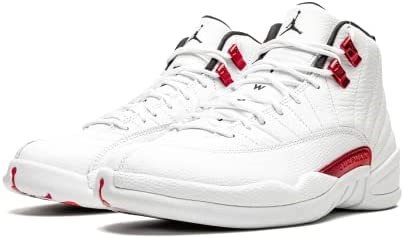 Air Jordan 12 Retro Cipele Muške Bijele-sveučilišne Crveno-crne