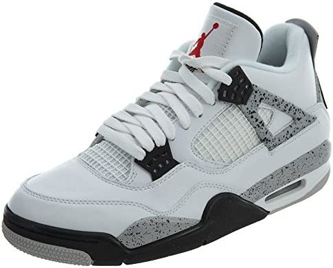 Air Jordan 4 Retro-308497 106 Klasična Bijela-vatrena Crvena-crna-tehnološka Siva