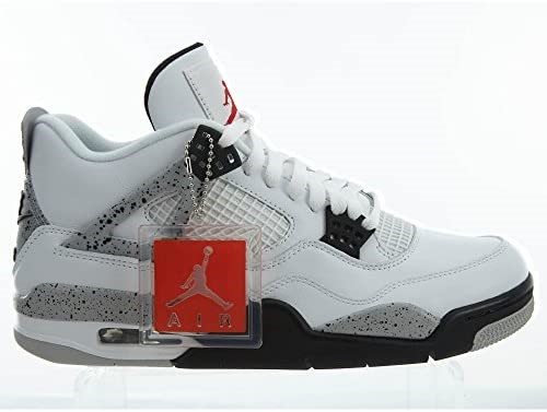 Air Jordan 4 Retro-308497 106 Klasična Bijela-vatrena Crvena-crna-tehnološka Siva