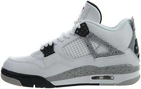 Air Jordan 4 Retro-308497 106 Klasična Bijela-vatrena Crvena-crna-tehnološka Siva