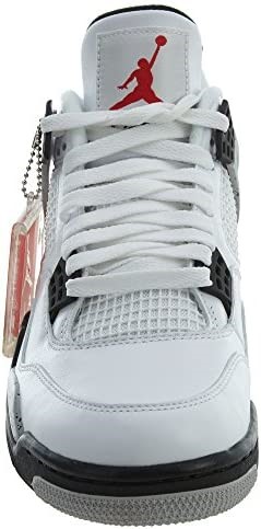 Air Jordan 4 Retro-308497 106 Klasična Bijela-vatrena Crvena-crna-tehnološka Siva