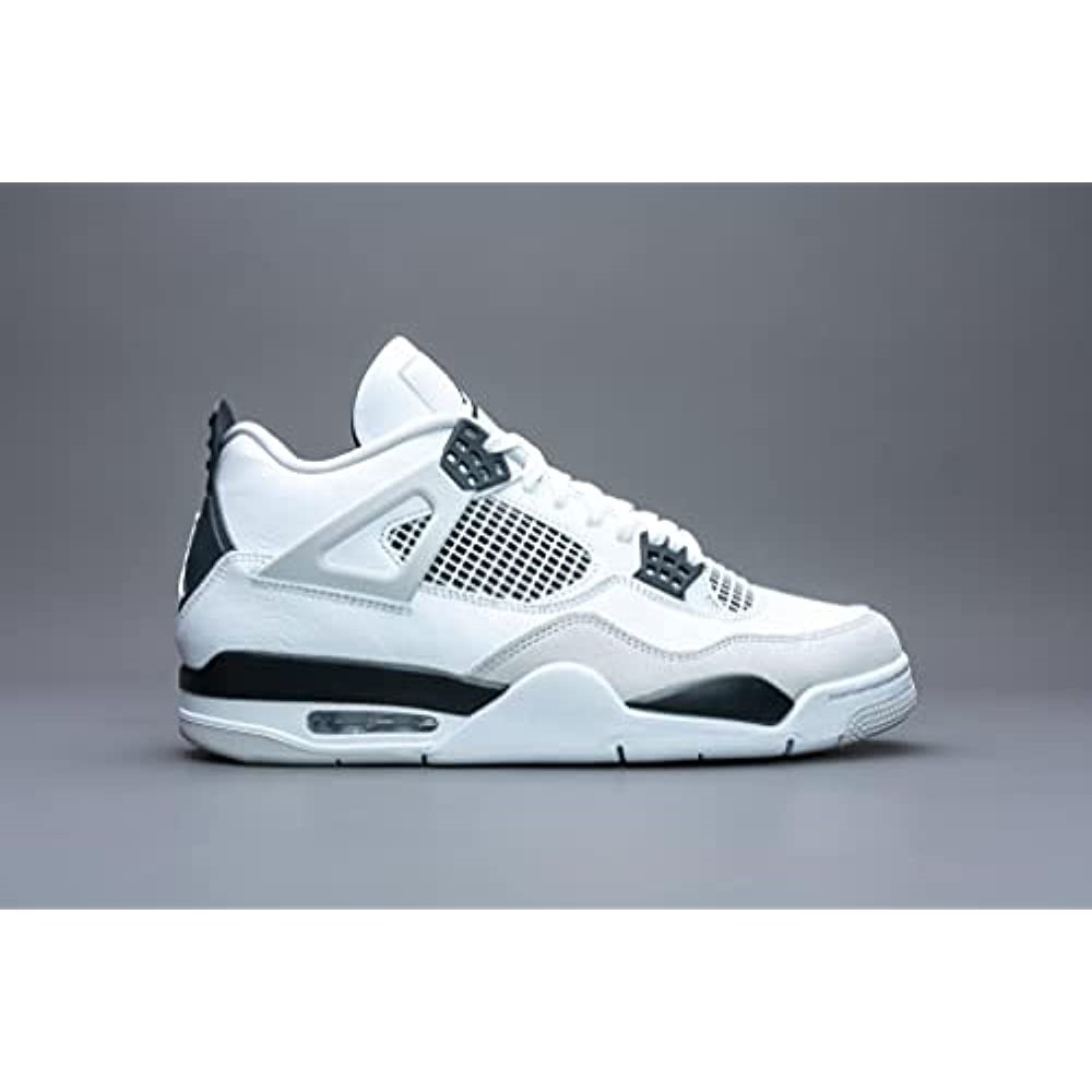 Air Jordan 4 Retro-308497 106 Bijelo-crno-neutralno Sivo