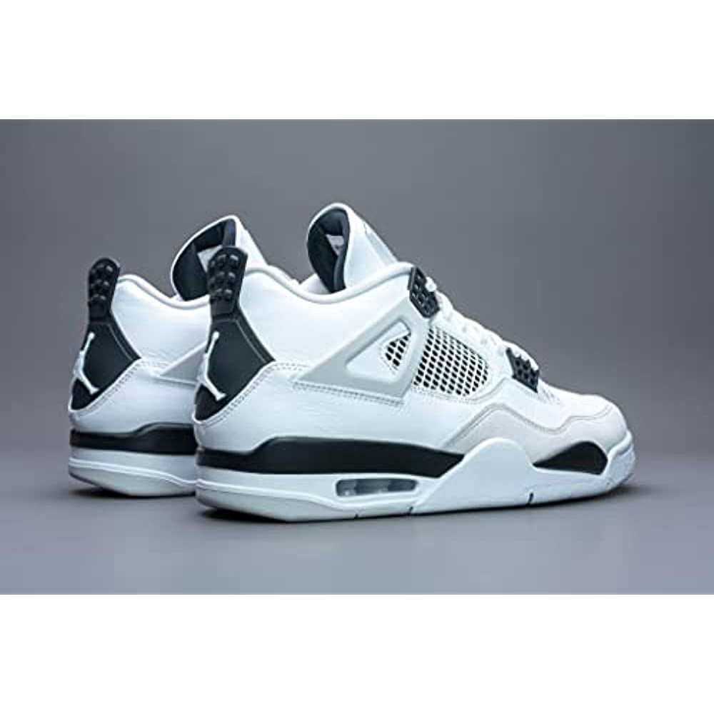 Air Jordan 4 Retro-308497 106 Bijelo-crno-neutralno Sivo
