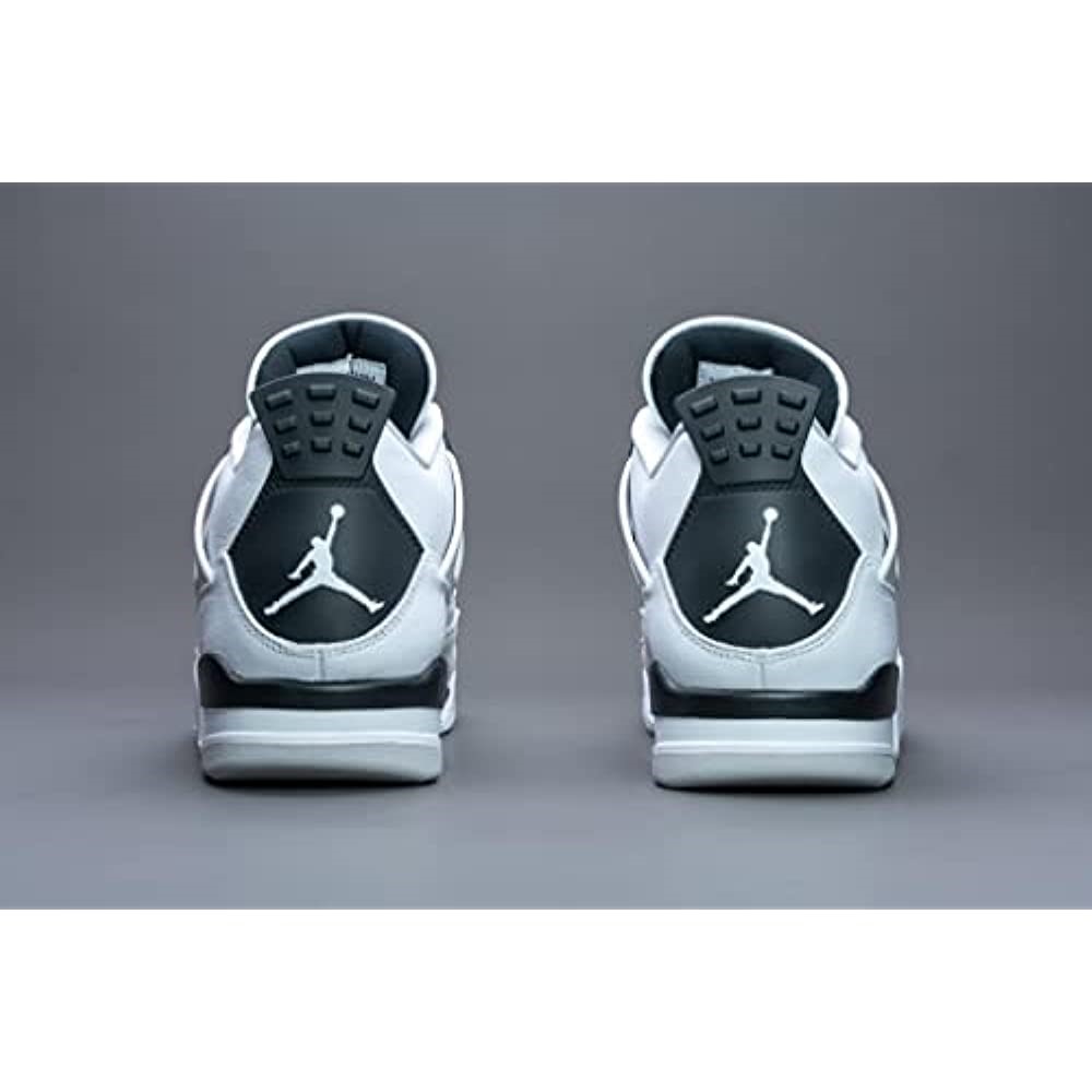 Air Jordan 4 Retro-308497 106 Bijelo-crno-neutralno Sivo