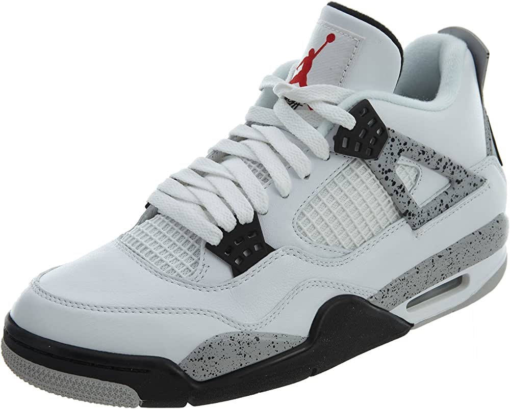 Air Jordan 4 Retro-308497 106 Bijelo-vatreno Crveno-crno-tech Siva