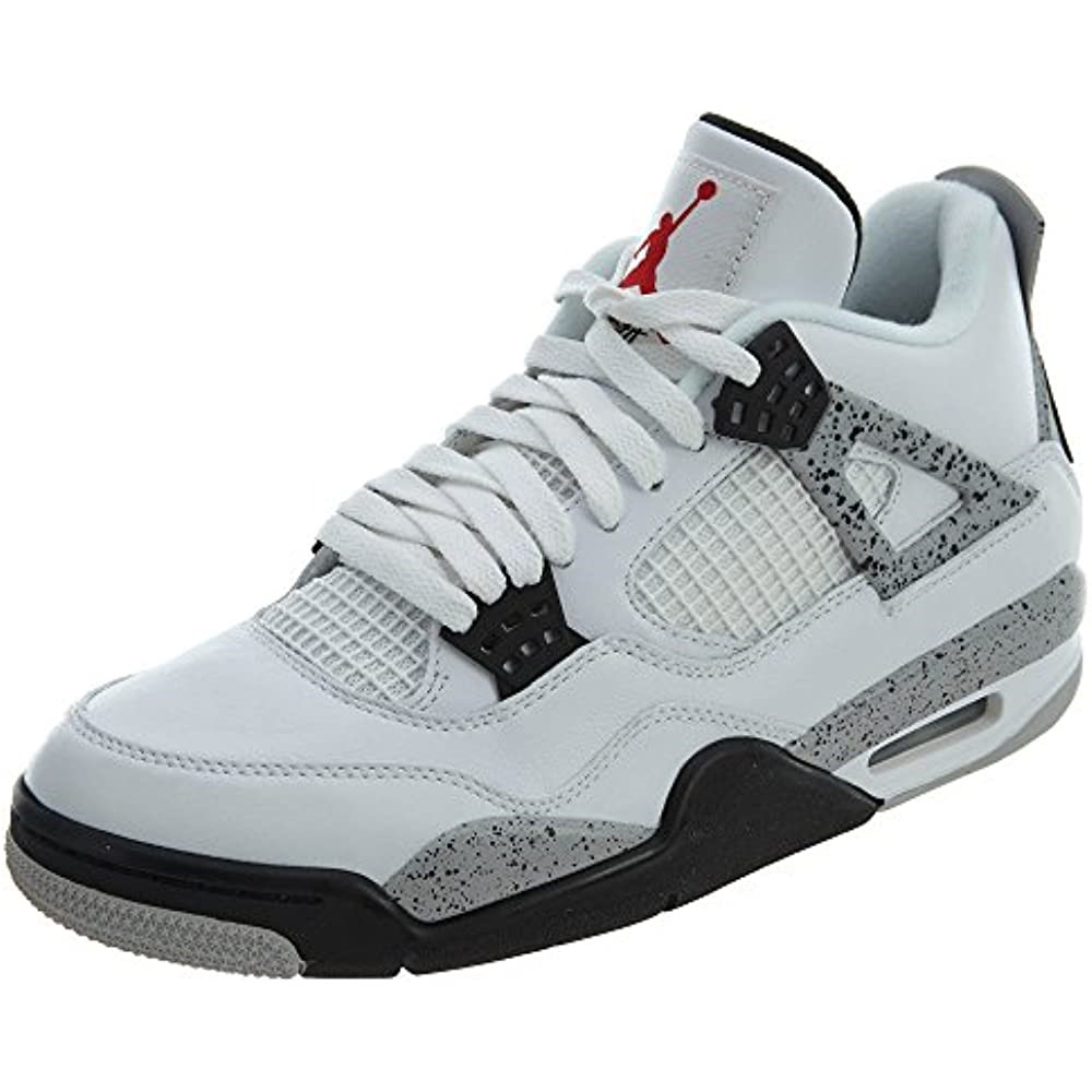Air Jordan 4 Retro-308497 106 Bijelo-vatreno Crveno-crno-tech Siva
