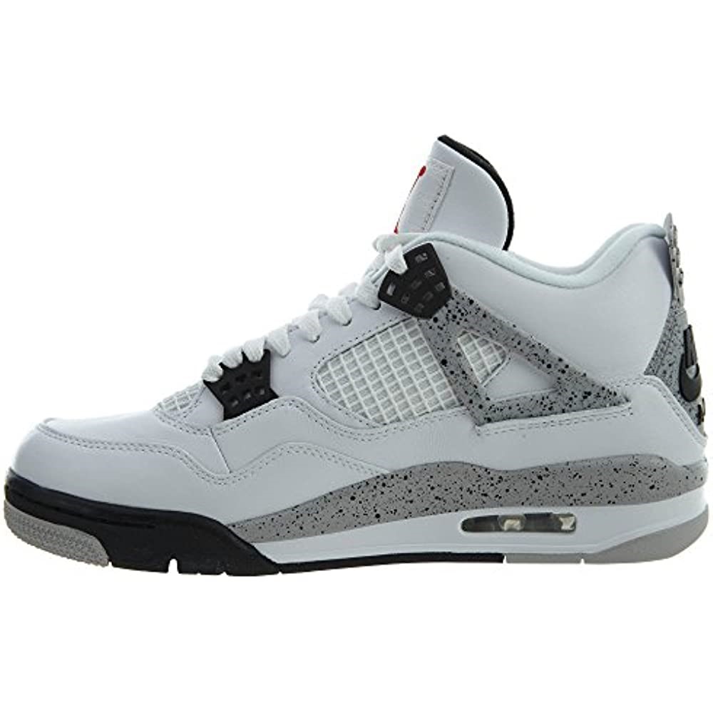 Air Jordan 4 Retro-308497 106 Bijelo-vatreno Crveno-crno-tech Siva