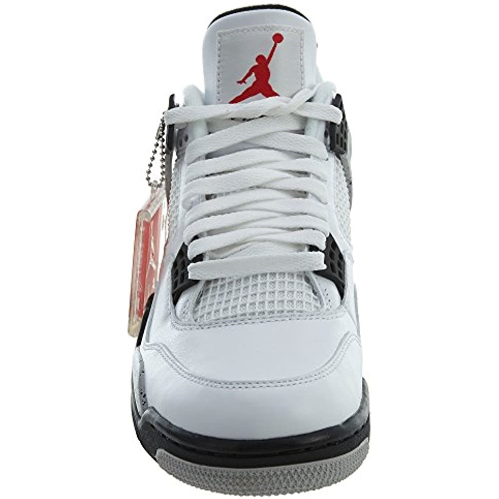 Air Jordan 4 Retro-308497 106 Bijelo-vatreno Crveno-crno-tech Siva