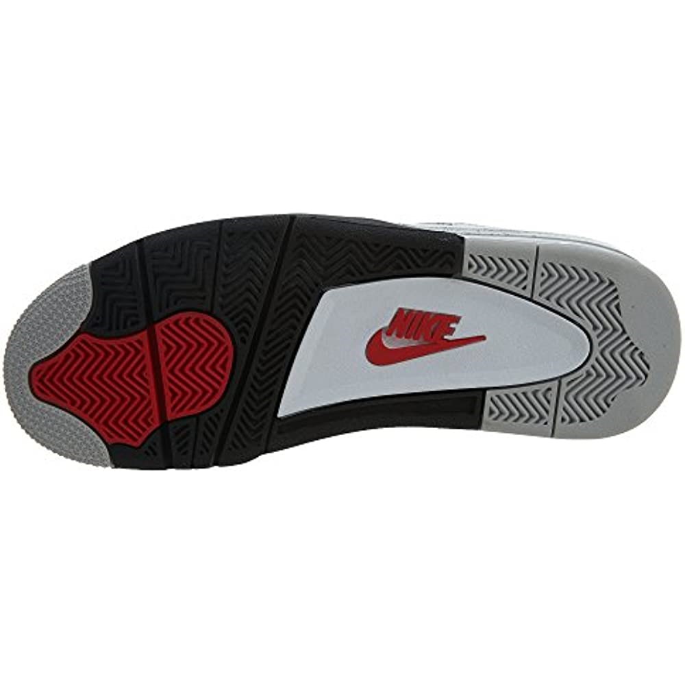 Air Jordan 4 Retro-308497 106 Bijelo-vatreno Crveno-crno-tech Siva