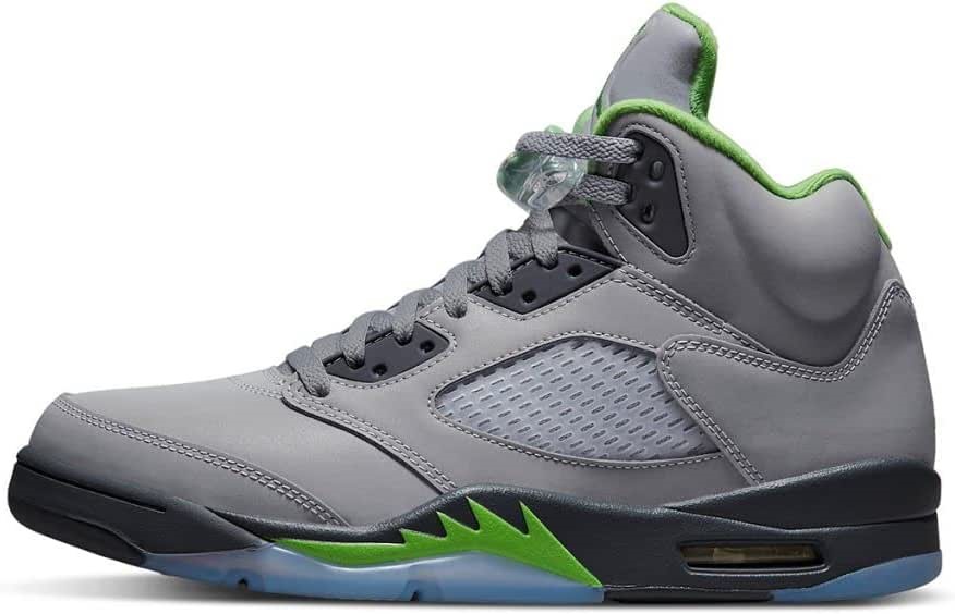 Air Jordan 5 Retro Muškaraca Zeleni Grah Srebrno-zeleni Grah-kremen Siva