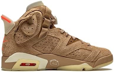 Air Jordan Muške 6'' Retro Dh0690 200 Travis British Kaki-sail-bright Crim