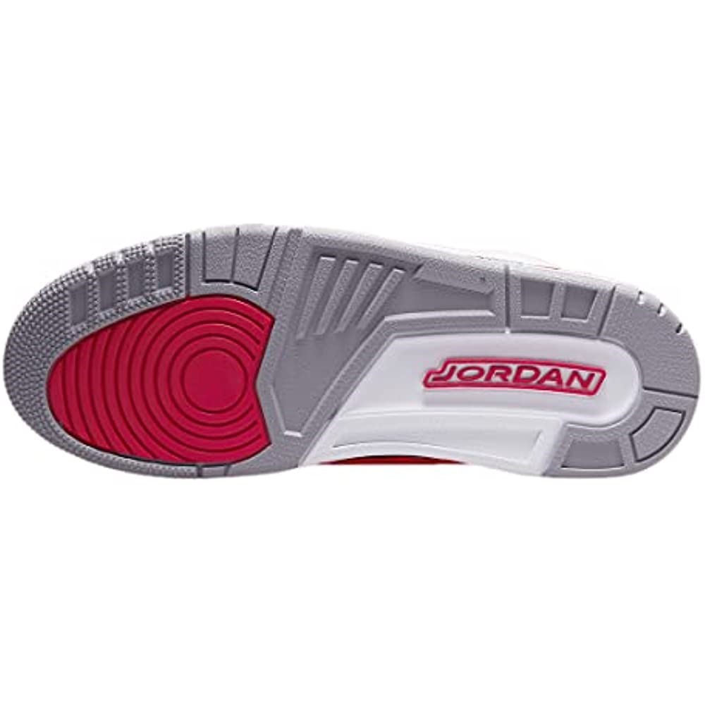 Air Jordan Muške Air Jordan 3 Retro Kožne Sintetičke Tenisice Bijelo-svjetlo Curry-cardinal Crvena