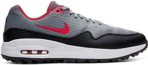 Air Jordan Nike Muške 2020 Air Max 1 G Golf Cipele čestica Sivo-crno-bijelo-crveno