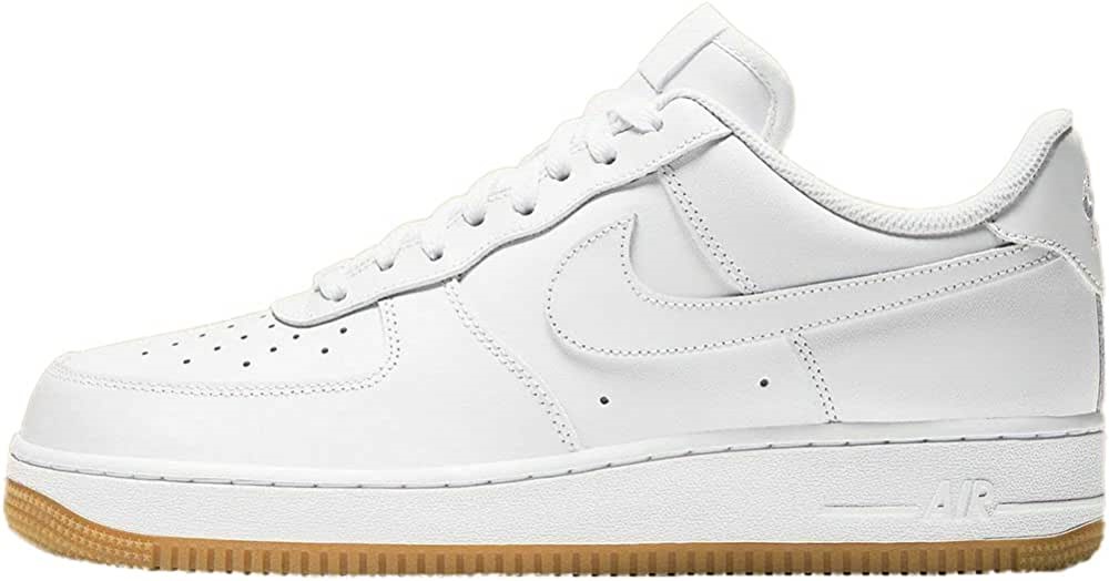 Air Jordan Nike Men Air Force 1 07 Low Bijelo-bijelo Svijetlosmeđe