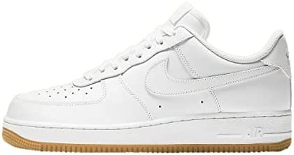 Air Jordan Nike Men Air Force 1 07 Low Bijelo-bijelo Svijetlosmeđe