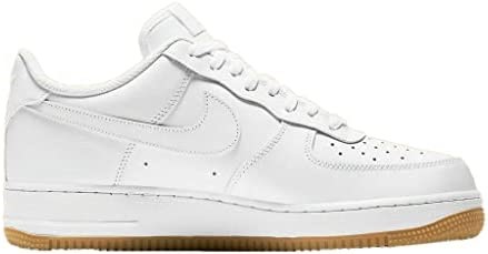 Air Jordan Nike Men Air Force 1 07 Low Bijelo-bijelo Svijetlosmeđe