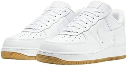 Air Jordan Nike Men Air Force 1 07 Low Bijelo-bijelo Svijetlosmeđe