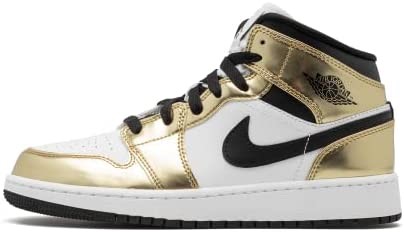 Air Jordan Nike Unisex-dječje Tenisice Metalik Zlatno-crno-bijele
