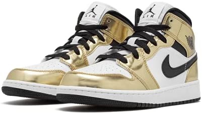 Air Jordan Nike Unisex-dječje Tenisice Metalik Zlatno-crno-bijele