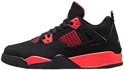Air Jordan Preschool 4 Retro Crno-bijelo-crveno