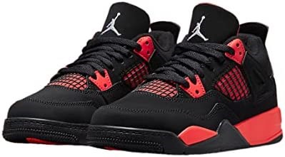 Air Jordan Preschool 4 Retro Crno-bijelo-crveno