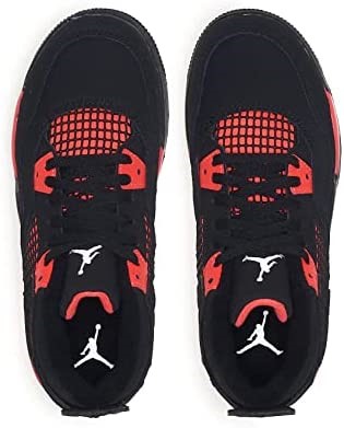 Air Jordan Preschool 4 Retro Crno-bijelo-crveno