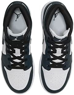 Velika Djeca Air Jordan 1 Mid Armory Armory Mornarsko-bijelo-crna