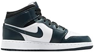 Velika Djeca Air Jordan 1 Mid Armory Armory Mornarsko-bijelo-crna