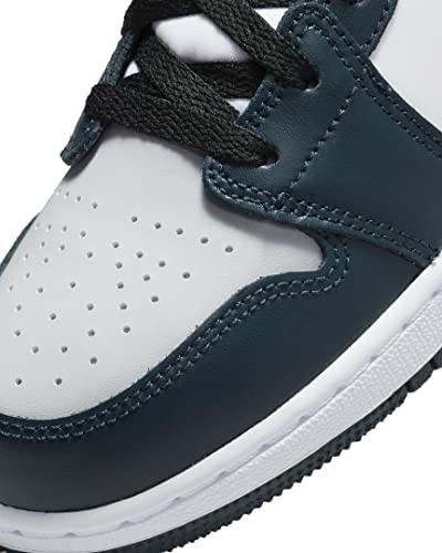 Velika Djeca Air Jordan 1 Mid Armory Armory Mornarsko-bijelo-crna