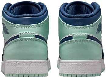 Velika Djeca Air Jordan 1 Srednje Plava Metvica Mystic Navy-mint Pjenasto Bijela