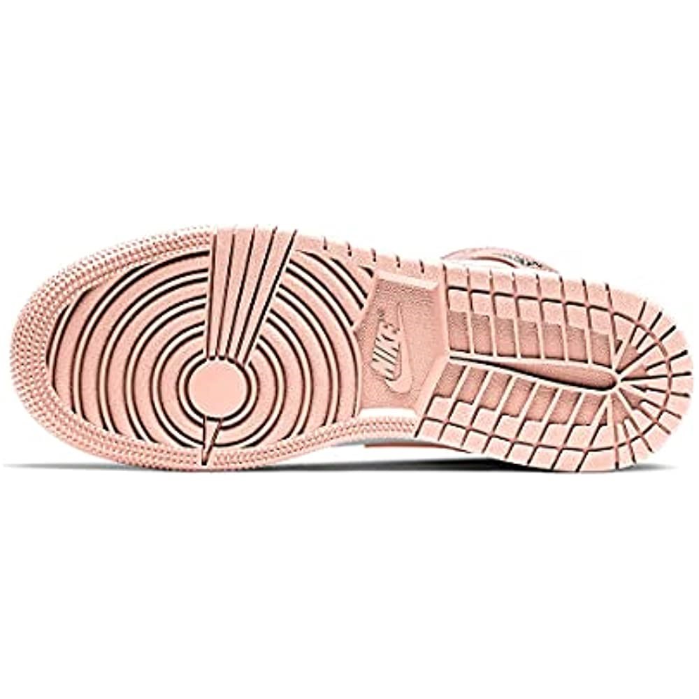 Velika Djeca Air Jordan 1 Mid Bijelo-narančasto-crna