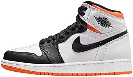 Big Kids Air Jordan 1 Retro High Og White-electro Orange-black