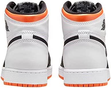 Big Kids Air Jordan 1 Retro High Og White-electro Orange-black