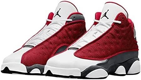 Velika Djeca Air Jordan 13 Retro Teretana Crveno-kremeno Sivo-bijelo-crno