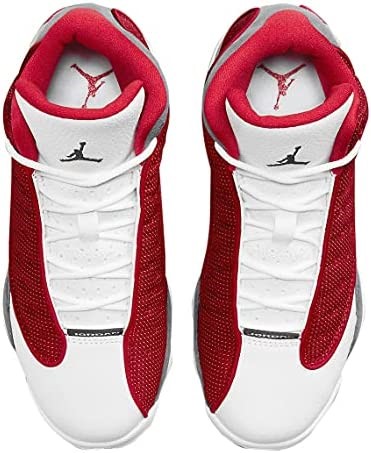 Velika Djeca Air Jordan 13 Retro Teretana Crveno-kremeno Sivo-bijelo-crno