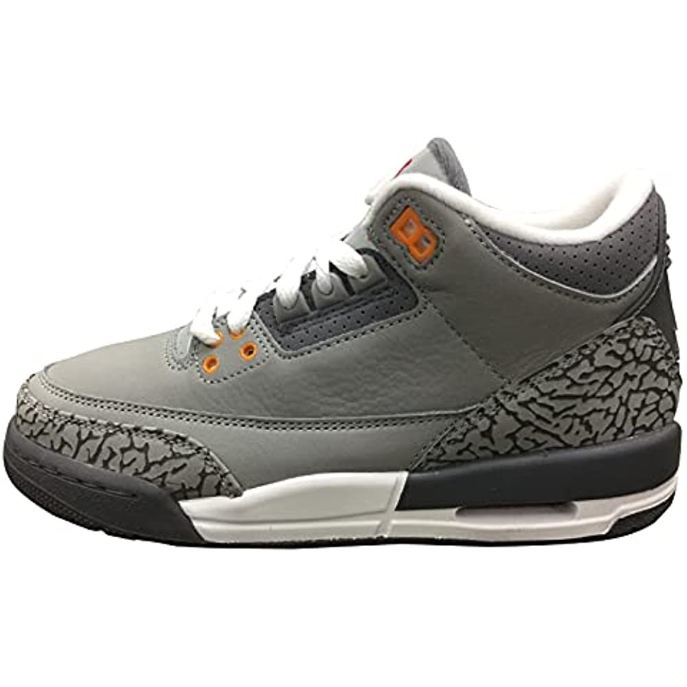 Velika Djeca Air Jordan 3 Retro Grafitno-srebrna-sport Crvena