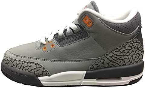Velika Djeca Air Jordan 3 Retro Srebrna-sport Crveno-grafit