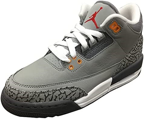 Velika Djeca Air Jordan 3 Retro Srebrna-sport Crveno-grafit
