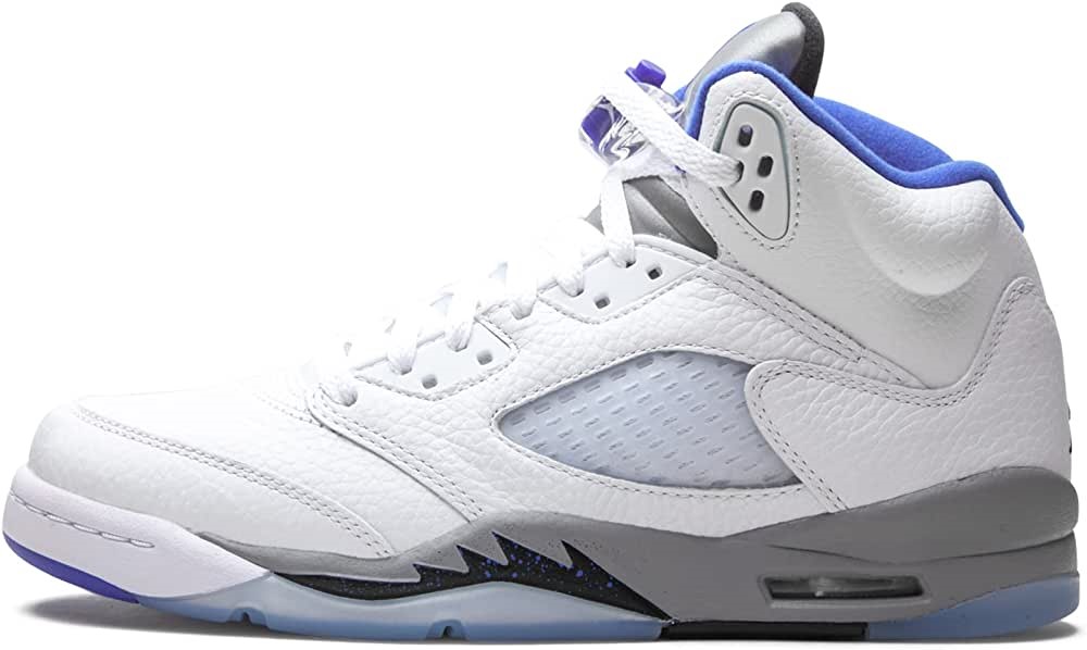Velika Djeca Air Jordan 5 Retro White-hyper Royal