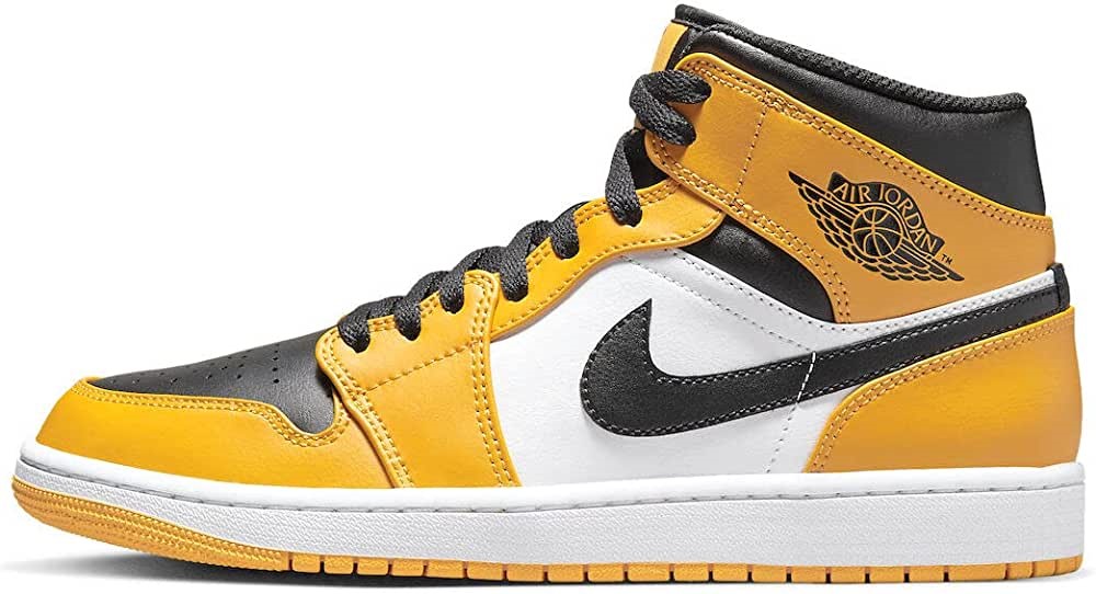 Muške Air Jordan 1 Srednje Cipele Taxi-bijelo-crne