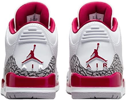 Muške Air Jordan 3 Retro Kožne Tenisice Bijela-svijetla Curry-kardinalno Crvena